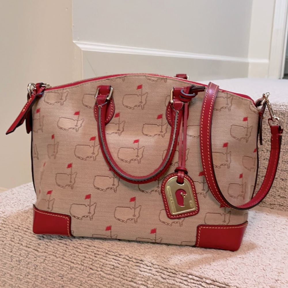 Dooney & Bourke Red and Tan Satchel